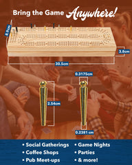 WE Games precision peg holes with laser scoring aid accuracy.