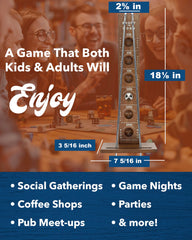 WE Games Shoot The Moon retro design adds vintage flair to any space.