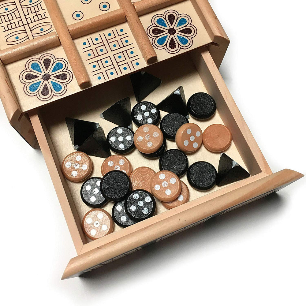 WE Games The Royal Game of UR detailed game pieces for authentic play