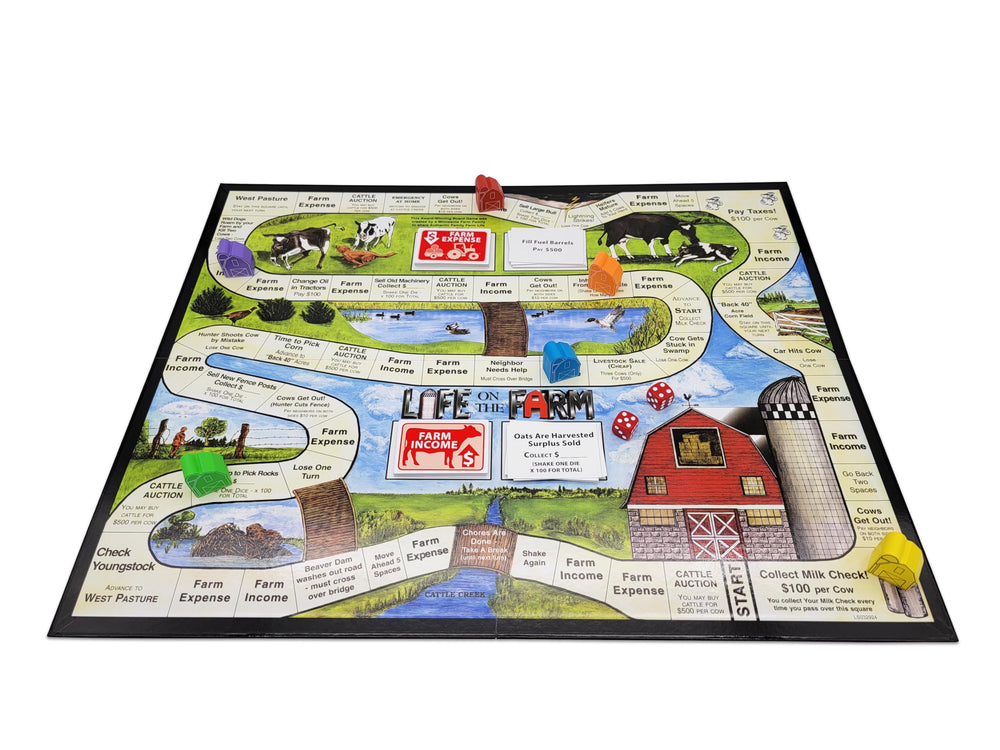We R Fun Life on the Farm money cards and pieces for easy budget-style turns.