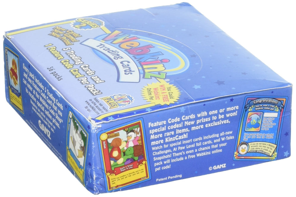 Webkinz Trading Cards Series 2 box packs visible, ideal for trading and unboxing.