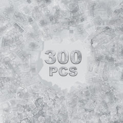 WEBRICK 300 Pcs transparent bricks pack for versatile creative construction.