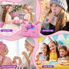 Websonaw unicorn box stores everything for shared nail art with friends.