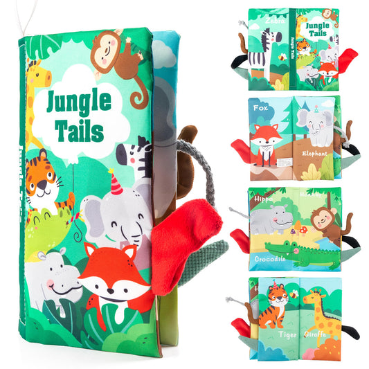 WECHARM KIDS baby book cover with crinkle texture for tactile exploration.