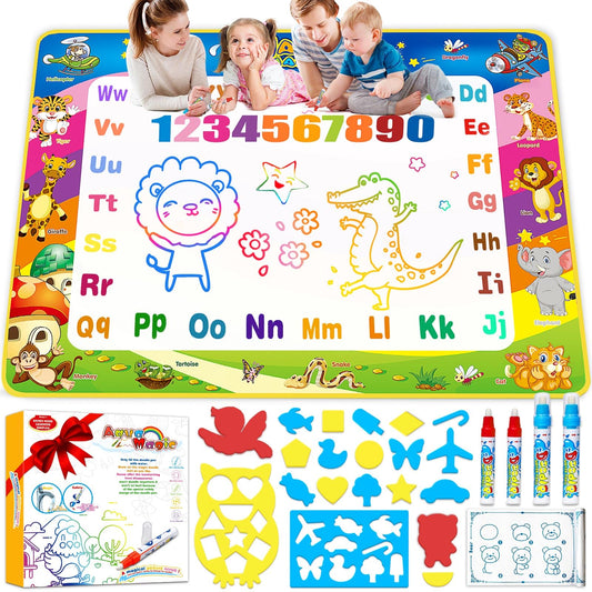 Wedopro water-doodle-mat-40x30 inches promotes mess-free creative play for toddlers.