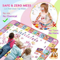 Wedopro water doodle mat folded storage for easy transport and tidy play
