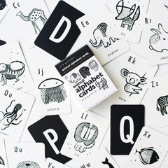 Wee Gallery interactive-learning-flashcards invite playful practice of letters and shapes.