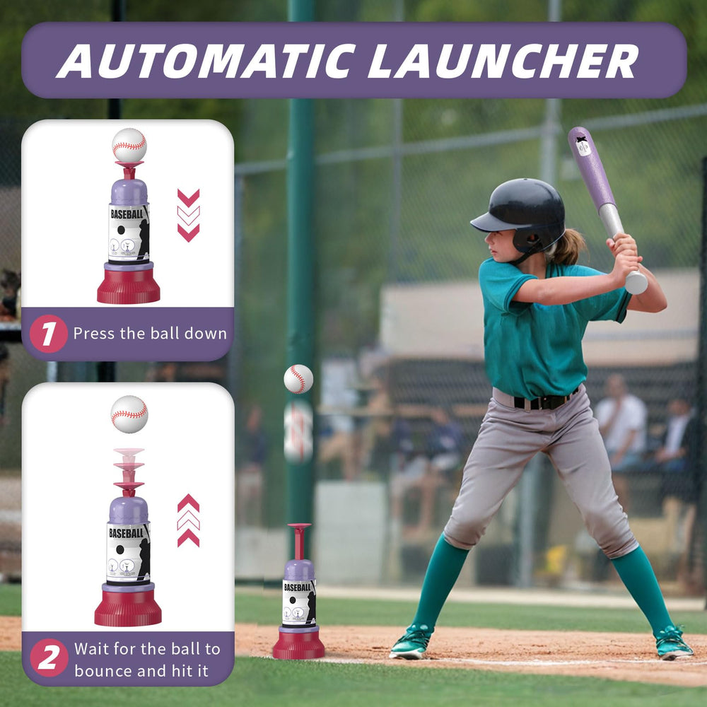 Wee Wonders automatic launcher in action for continuous batting fun