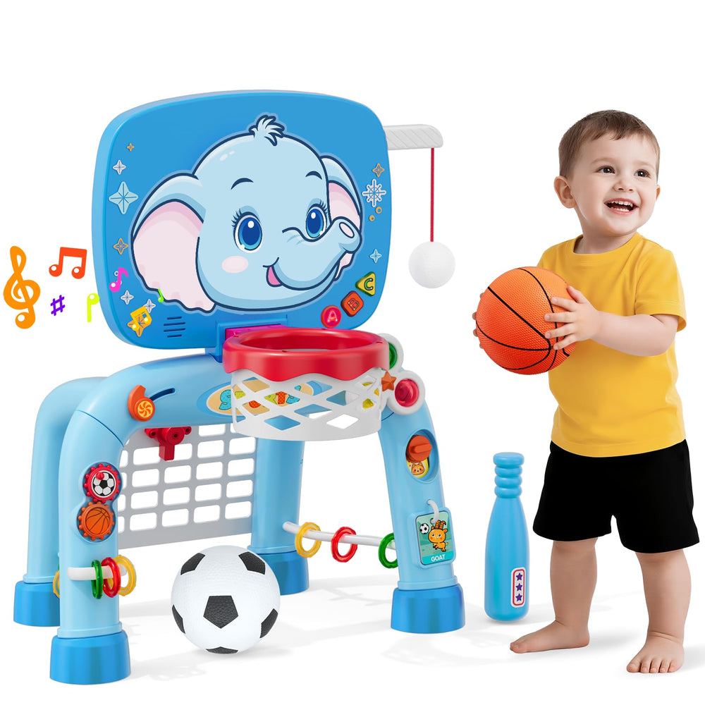 Wee Wonders toddler basketball hoop for active play and coordination.
