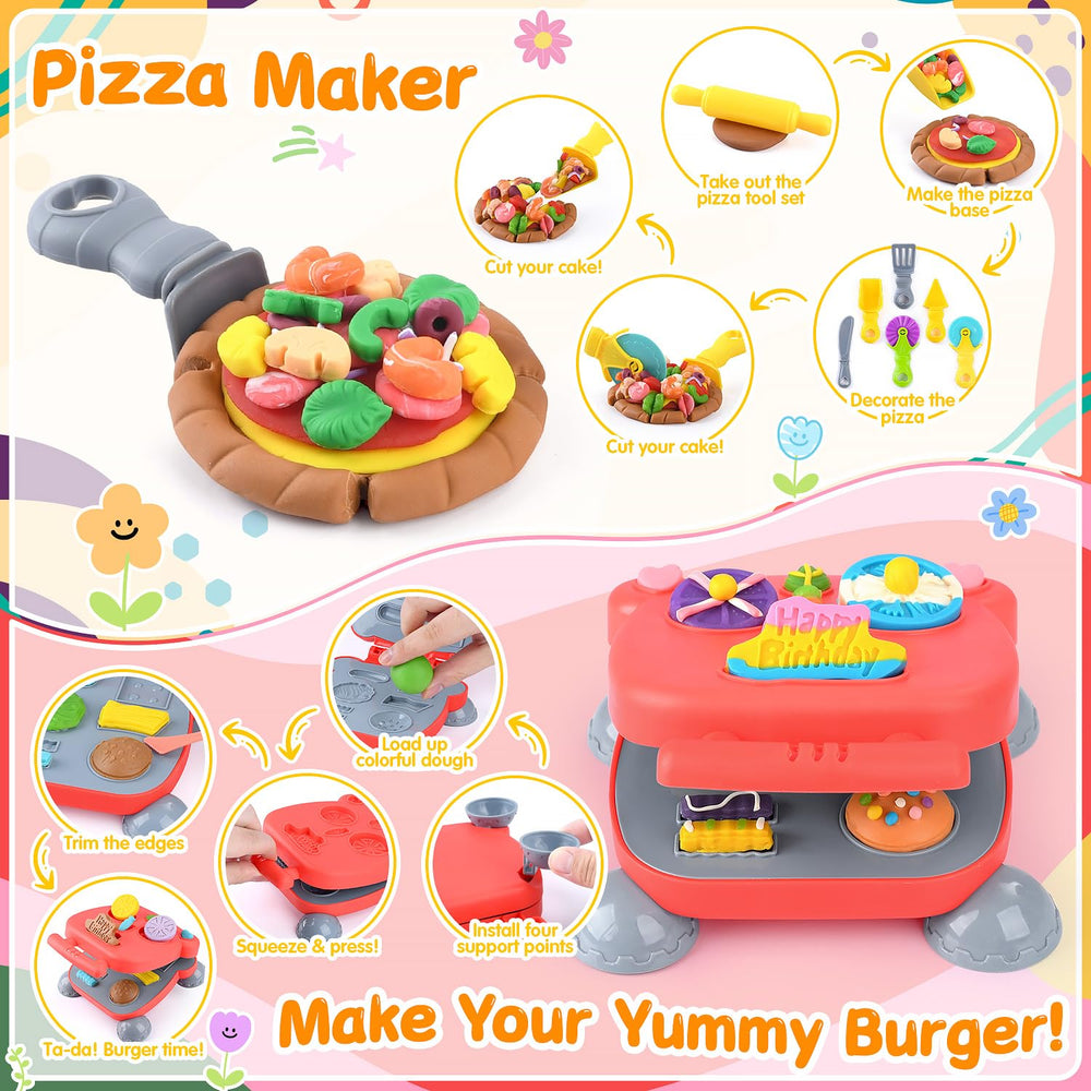 WeeHomm 24-color dough collection provides vibrant options for creative crafting.