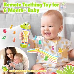 WeeHomm crocodile-design teether top supports safe chewing during teething sessions
