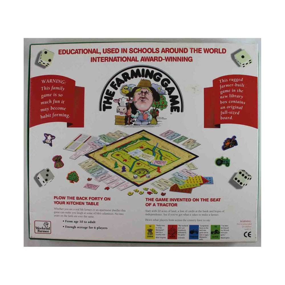 Weekend Farmer The Farming Game players around the table practice budgeting and planning.