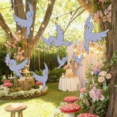 Weekgrat bluebird paper decor 11.81 inch, a lively focal point for celebrations.