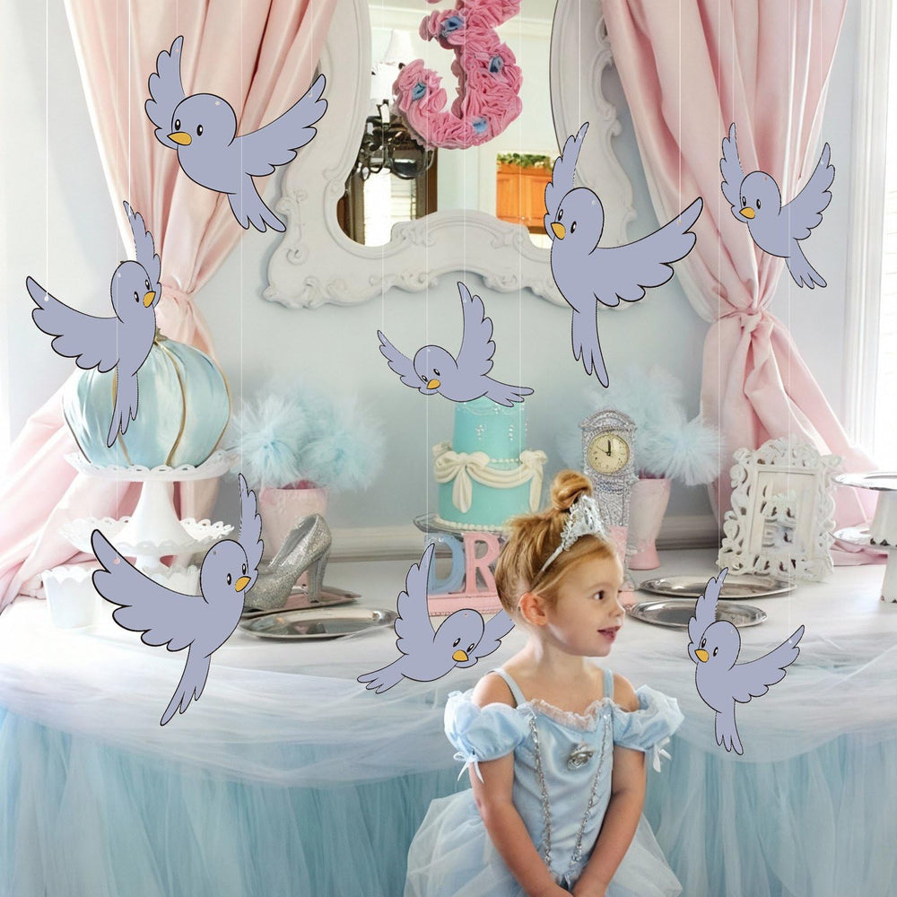 Weekgrat bluebird party ornament styled for tea parties and birthdays.