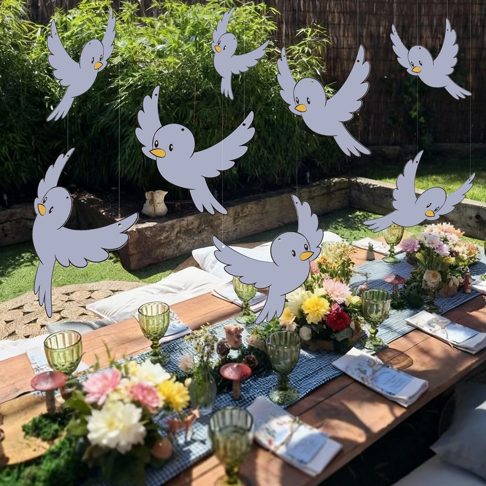 Weekgrat durable paper bluebird decor resists deformation for repeated use.