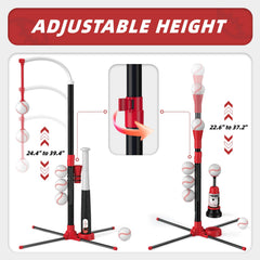 Wee Wonders 3-in-1 T Ball stand with height adjustment supports growing skills.