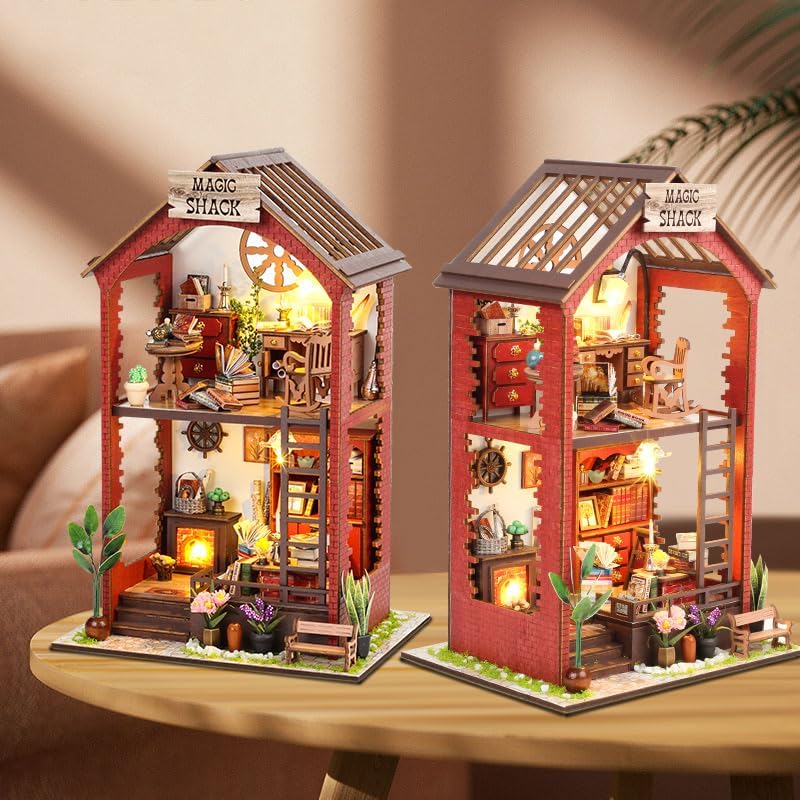 Wefaouse library shelf decor setup in a cozy nook for stylish display