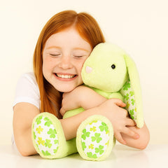 WEIGEDU beige body with blue striped ears for playful decor.