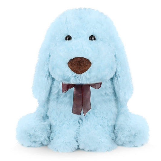 WEIGEDU blue goldendoodle plush front view ideal for safe cuddling and imaginative play