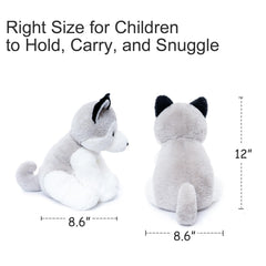 WEIGEDU cuddly-husky-plush-toy-for-kids makes bedtime comforting