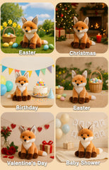 WEIGEDU lifelike fox plush supports imaginative play and learning.