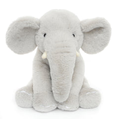 WEIGEDU elephant 13-inch gray plush for comforting hugs and everyday play.