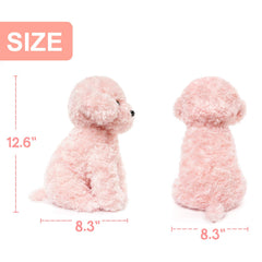 WEIGEDU pink puppy plush decor adds playful charm to a room.