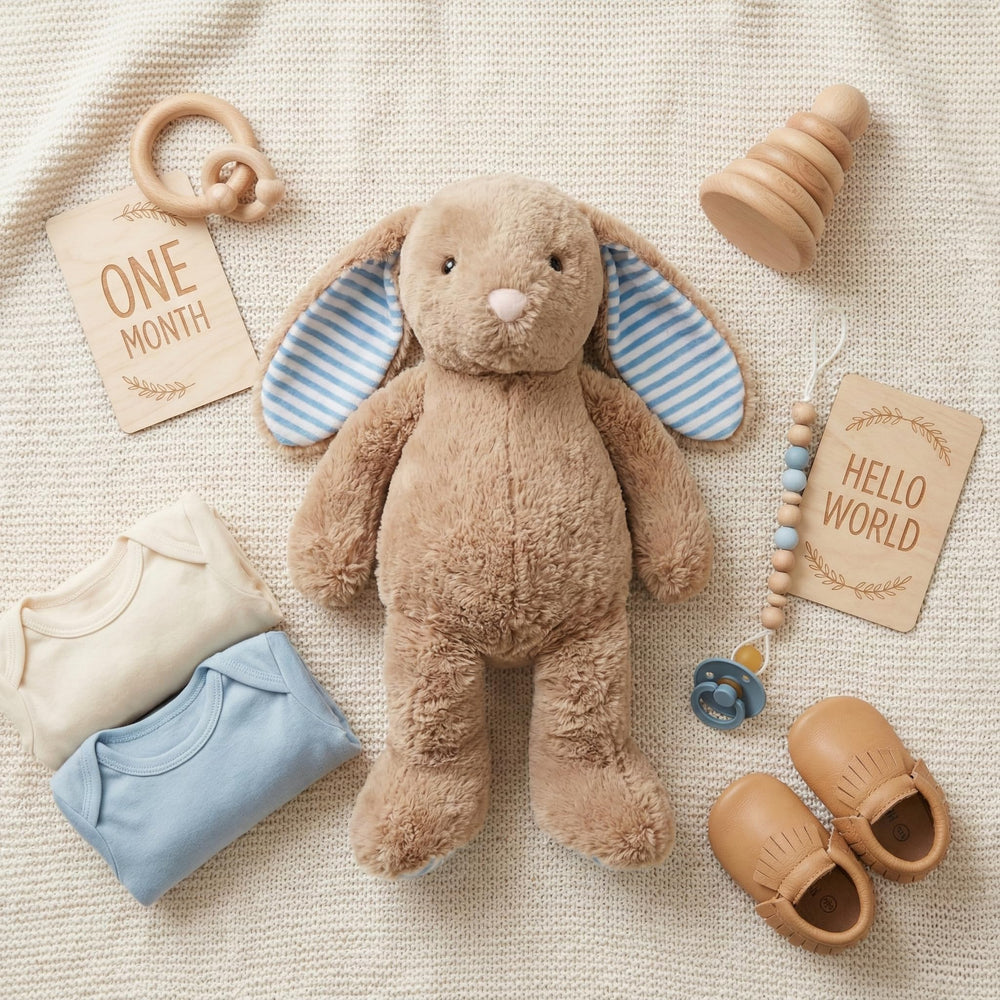 WEIGEDU Rabbit Bunny plush is a comforting travel buddy