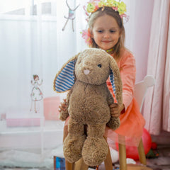 WEIGEDU Bunny plush is easy to clean, great for busy families