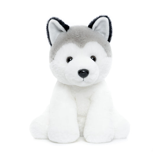WEIGEDU Siberian Husky stuffed animal 12in provides a soft, durable playtime companion