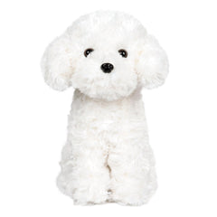 WEIGEDU white toy poodle plush close-up fur detail for ultra softness