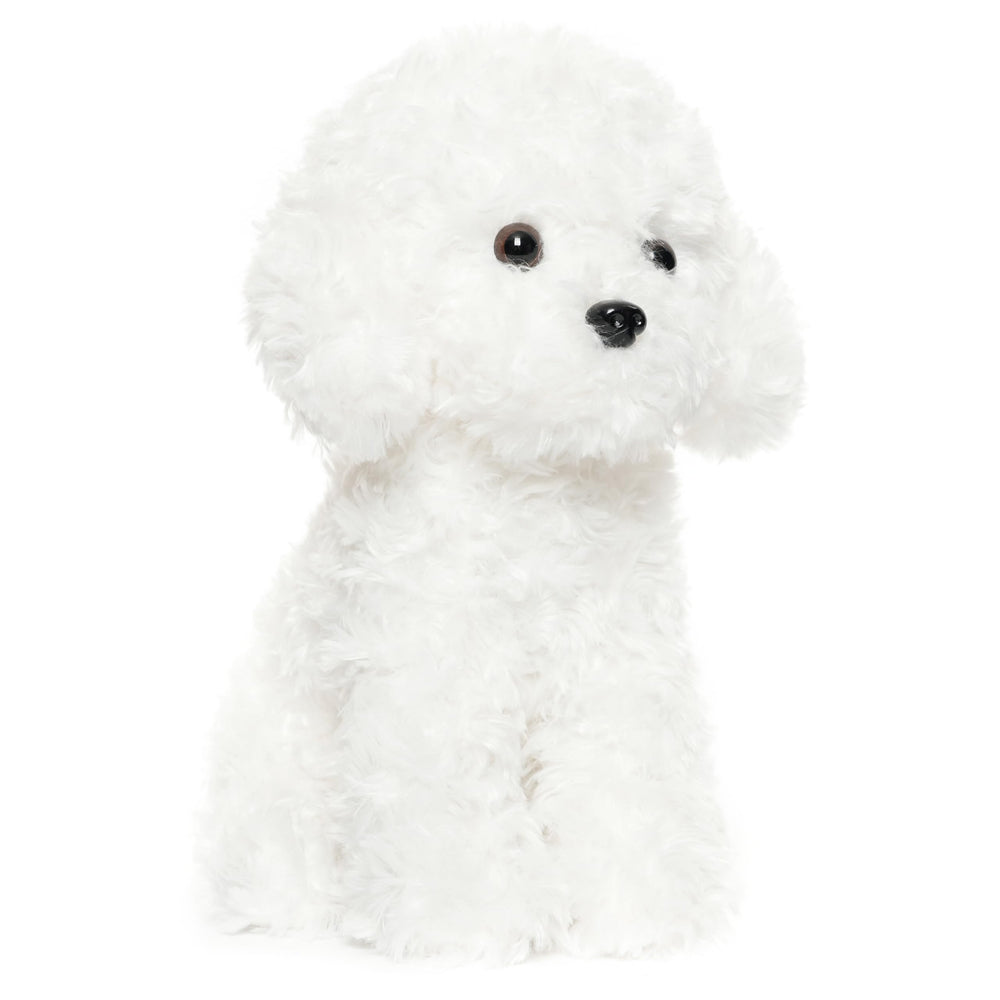 WEIGEDU plush poodle face with careful features for realistic charm