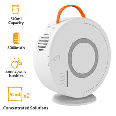 Weilim bubble machine with 360-degree rotation for immersive bubble coverage