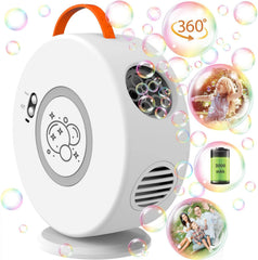 Weilim bubble machine with 90-degree rotation for all-around bubble action