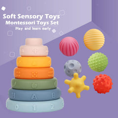 Weilim textured sensory balls offering tactile exploration and grip development for little hands.
