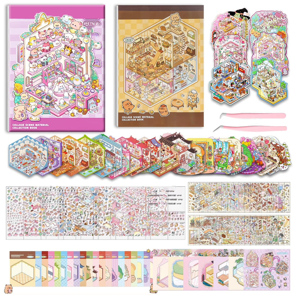 WEINSYT 3D Sticker Scene Book cover inviting relaxed, hands-on creativity.