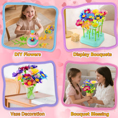 Weirtoya fabric petals provide bright tactile materials for creative play.