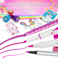 Weirtoya washable brush markers—smooth strokes ideal for budding artists.