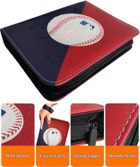 Welcomeella Baseball Card Binder interior layout offers easy card viewing.