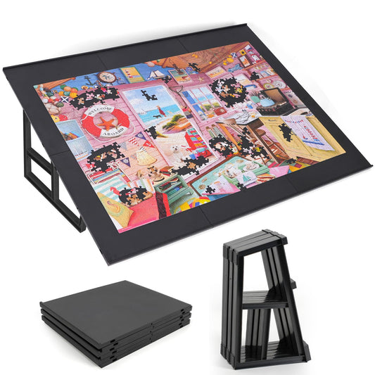 WELGEE tilting puzzle board stand enables comfortable puzzling sessions