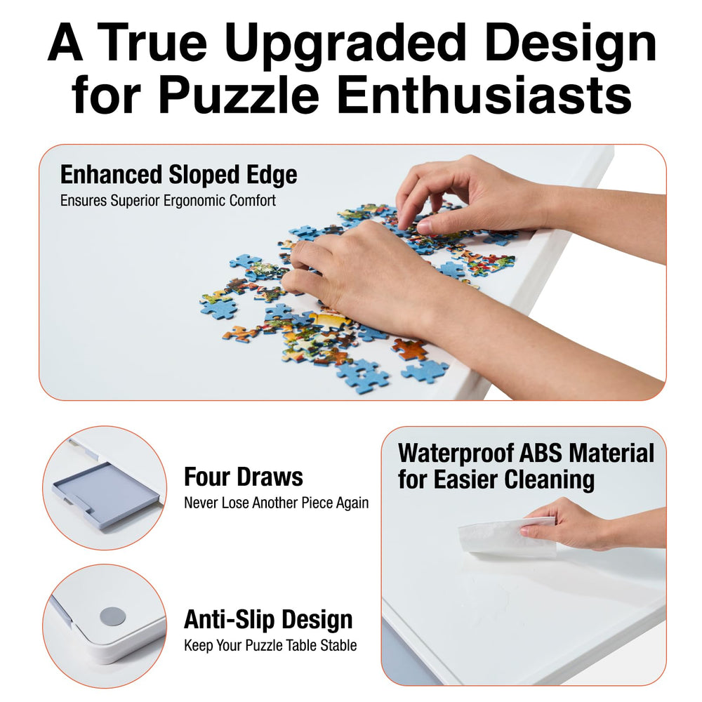 WelGEE waterproof surface is easy to clean after puzzles.