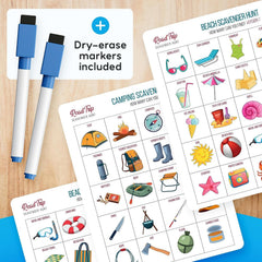 Car brands cards designed for young readers on the road.