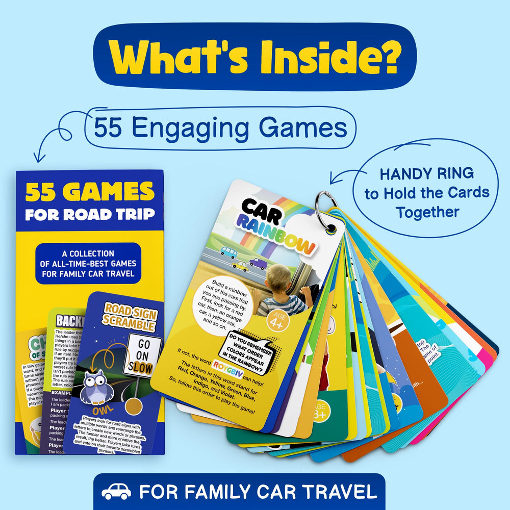 Durable, waterproof WELL BALANCED cards withstand spills during travel play.