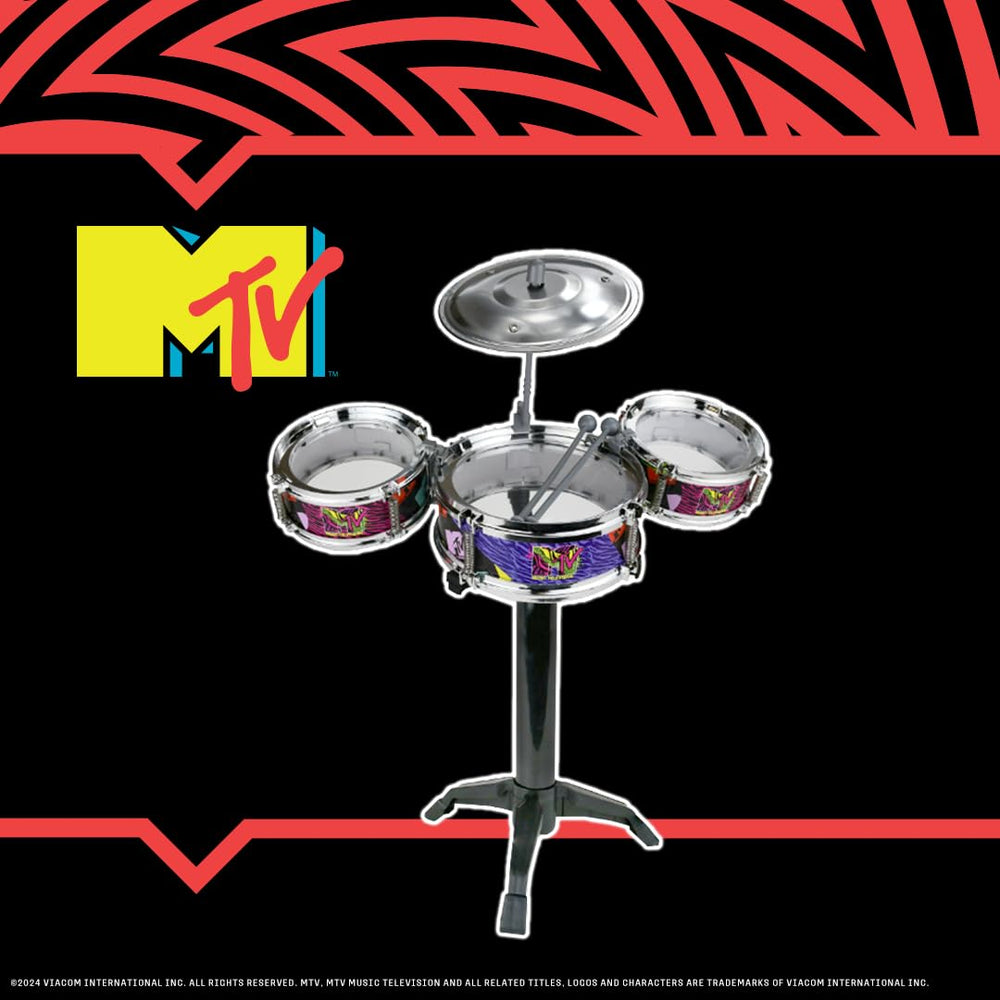 Well Played MTV Desktop Drum Set gift-ready for music lovers