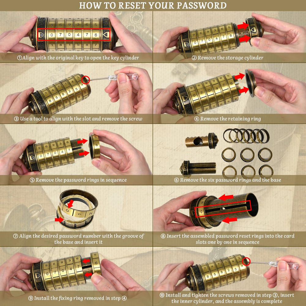 Wellsee mini cryptex inner mechanism supports varied puzzle difficulty for teens and adults