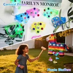 WELLVO glow-in-the-dark bracelets offer three flash modes for interactive fun.