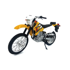 Welly die-cast motorcycle yellow Suzuki DR-Z400S for display and collectability.