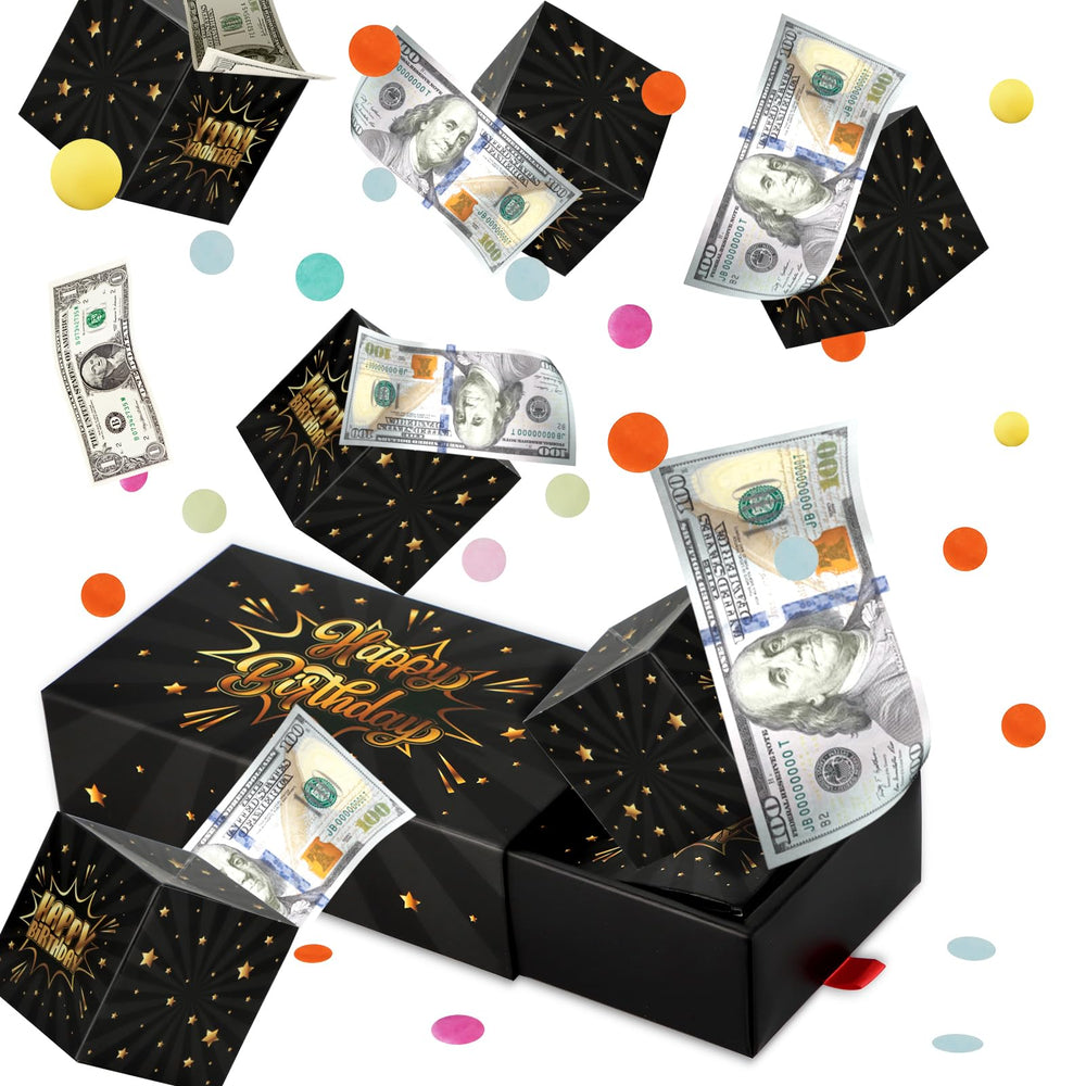 WenmthG black gold surprise box design for celebrations