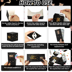 WenmthG money gift reveal inside with confetti