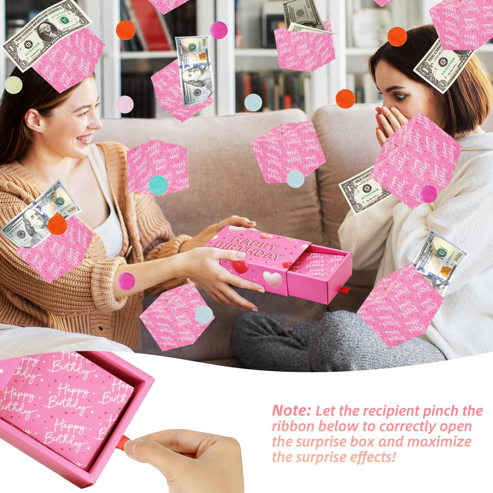 WenmthG ten mini exploding boxes pink demonstrate engaging DIY gifting.
